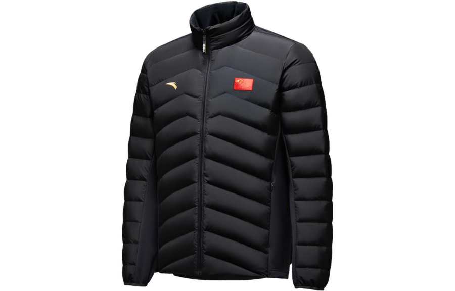 ANTA ANTA Down Jackets Men's Black Stand Collar Moderate