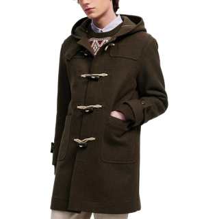 HAZZYS Coats Men's Brown Hooded Moderate