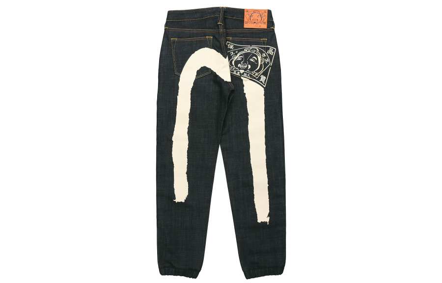 EVISU EVISU Jeans Men's Denim Blue Moderate Cuffed Pants