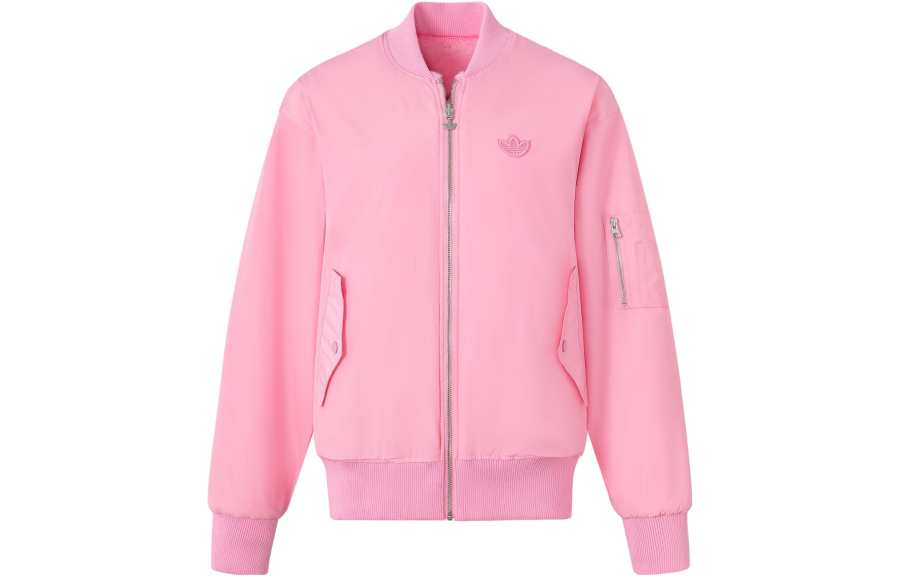 Adidas Originals REV FUR BMBER Logo Embroidery Reversible Thickened And Fleece Lined Zippers Pilot Versatile Jacket