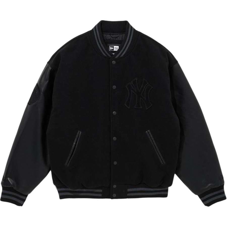 New Era Baseball Jacket Unisex Black