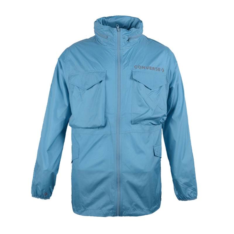 Converse Converse Jackets Men's Sea Blue Stand Collar Moderate Other