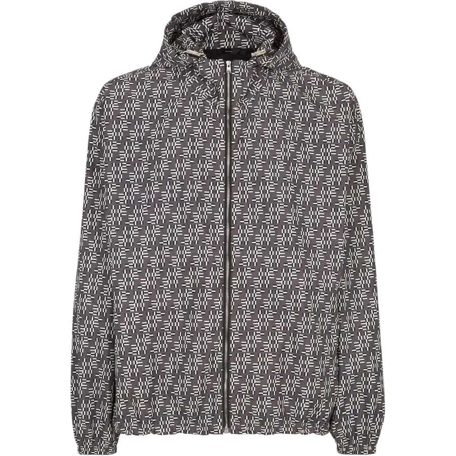 FENDI Ff Jacquard Hooded Tunic Jacket