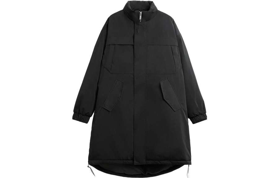 ZARA Puffer Jackets Men's Black Stand Collar Moderate Other
