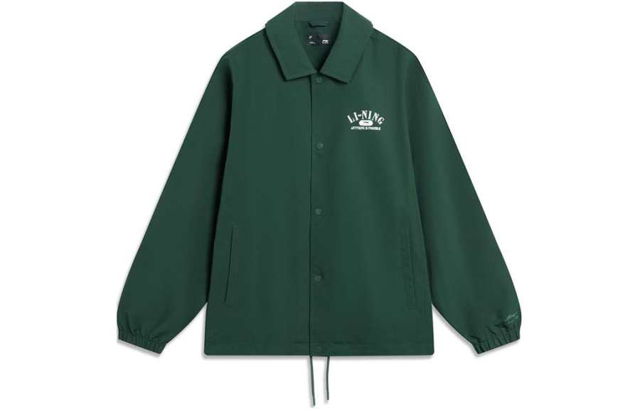 Li-Ning Li Ning Lotus Leaf Jackets & Coats Unisex Vintage Green