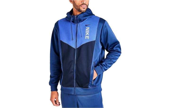 Nike Nike Baseball Jerseys Men's Blue Hooded Moderate