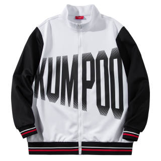 KUMPOO Baseball Jerseys Unisex Stand Collar Moderate Straight Fit