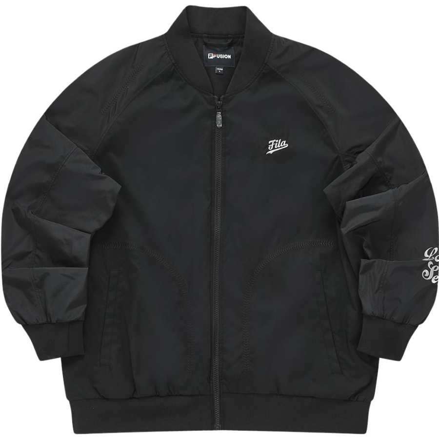 FILA FUSION BASEBALL Jerseys Men's Black Baseball Collar Moderate