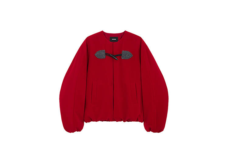 WE11DONE WE11DONE Jackets Unisex Red Crew Neck Moderate