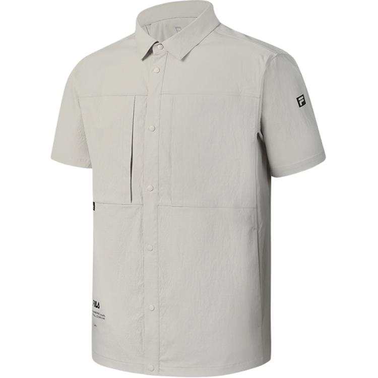 FILA Shirts Men's Coix Seed Lapel Moderate Other