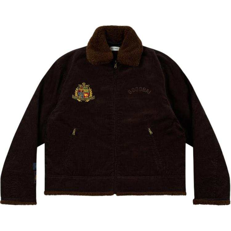 GOOD BAI GOODBAI Velvet Jackets Unisex Lapel Thickened