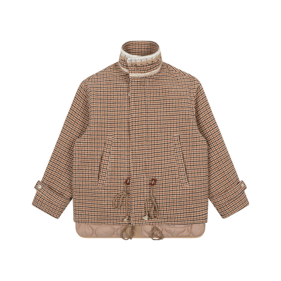 MostwantedLab Coats Unisex Stand Collar Thickened Straight Fit