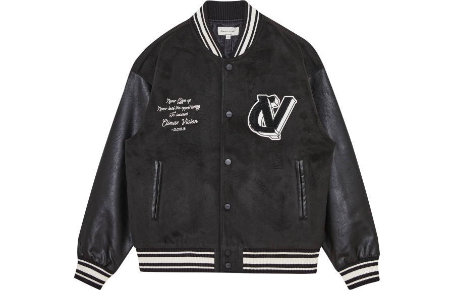 CLIMAX VISION Baseball Jerseys Unisex Baseball Collar Moderate Straight Fit