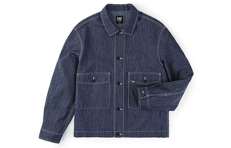 Lee Lee Jackets Men's Denim Blue Lapel Moderate Other