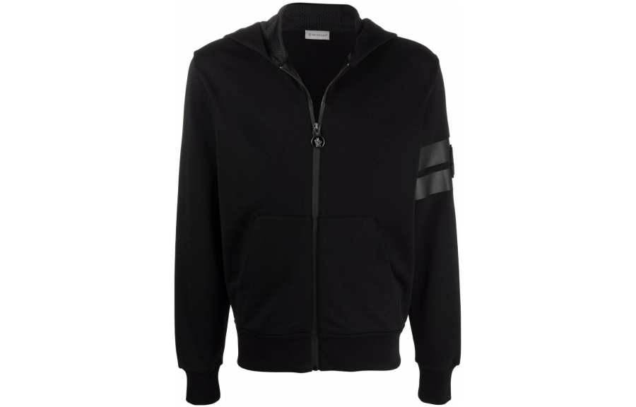Moncler Moncler logo-patch zipped hoodie
