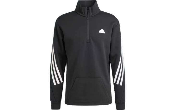 Adidas Adidas Future Icons Future Icons 3 Stripes Half Zip Sweatshirt Jackets & Coats Men's Black