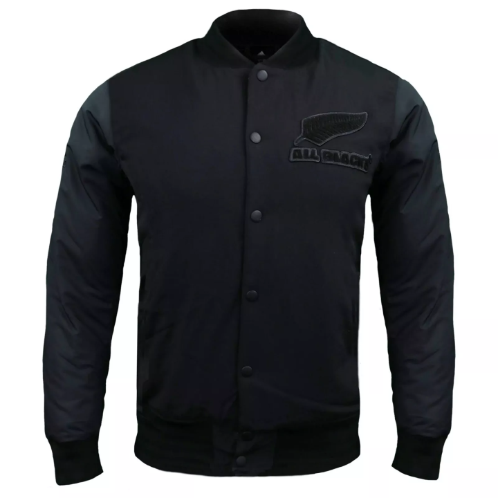 Adidas Adidas Jackets Men's Black Baseball Collar Moderate Pilot