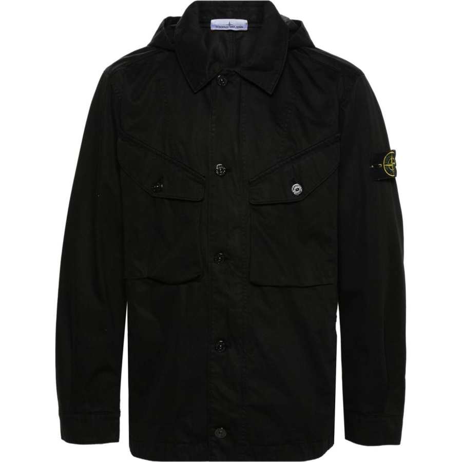 STONE ISLAND STONE ISLAND Logo Patch Hooded Jacket