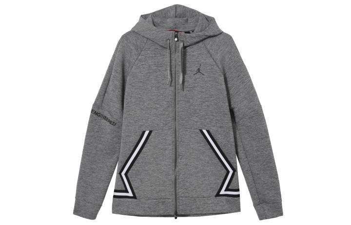 Jordan Jordan Jackets Men's Gray Hooded Moderate Other