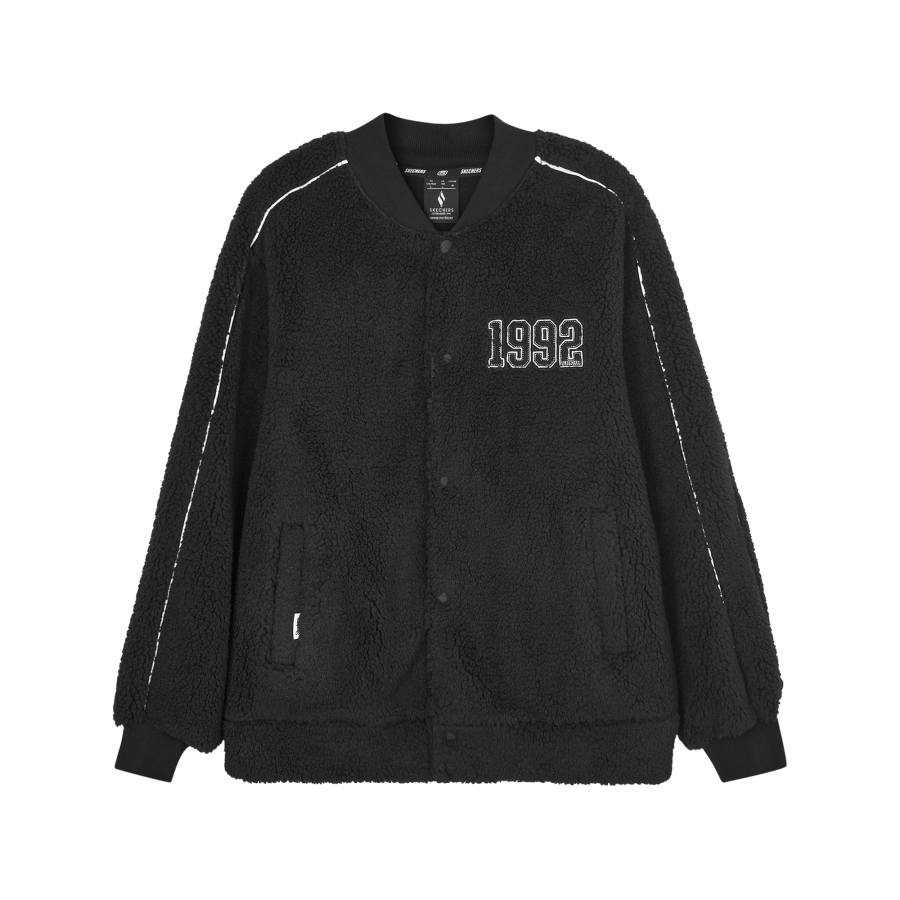 Skechers Velvet feel Coat Unisex Carbon Black
