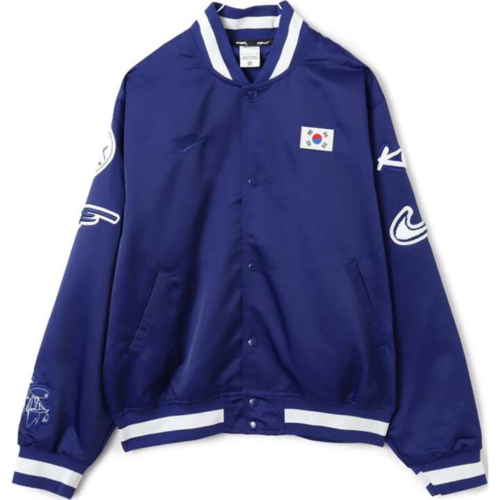 Nike Nike X Futura Jackets Unisex Blue With White Lettering Baseball Collar Moderate Other