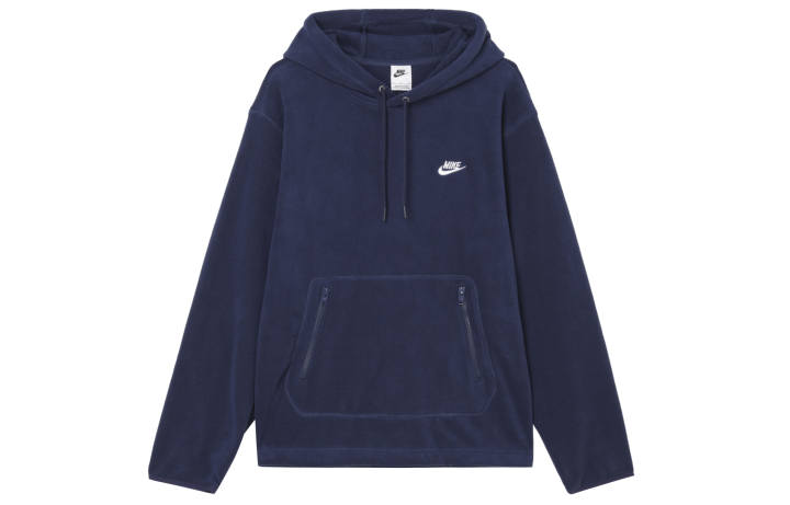 Nike Nike Pullover Hooded Fleece Lined Soft And Comfortable Fleece Clothing Men's Dark Navy Blue