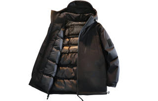 A.X.S.K Puffer Jackets Unisex Hooded Thickened Cargo Puffer Jacket