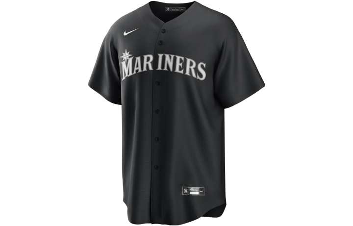 Nike Nike x MLB Baseball Jacket Seattle Mariners, Julio Rodriguez, Size 44 Men's Black