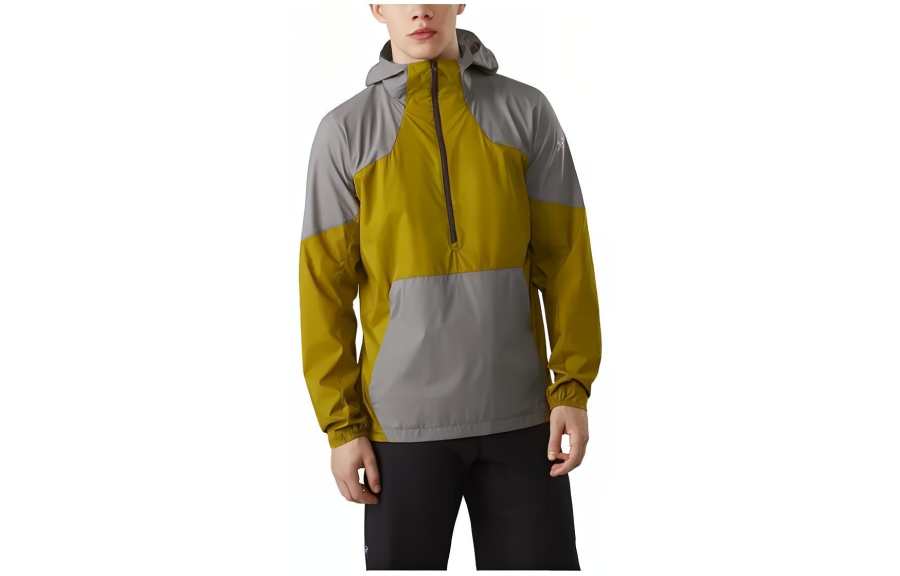 Arcteryx Arc'teryx Stowe Windshell Men's Coat Unisex Gray Yellow