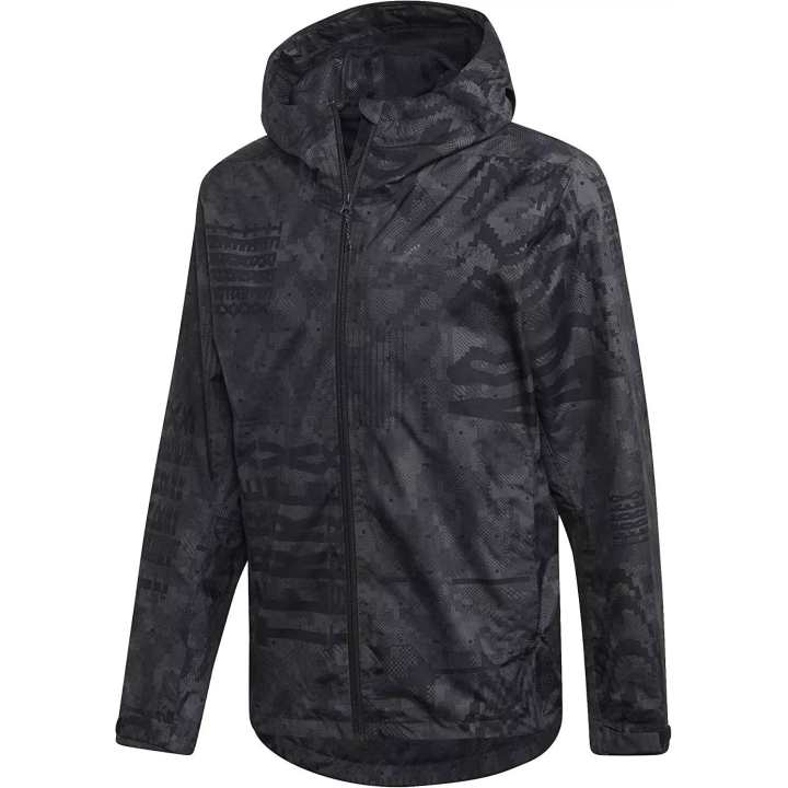 Adidas Adidas Jacket Men's Black Gray Camouflage
