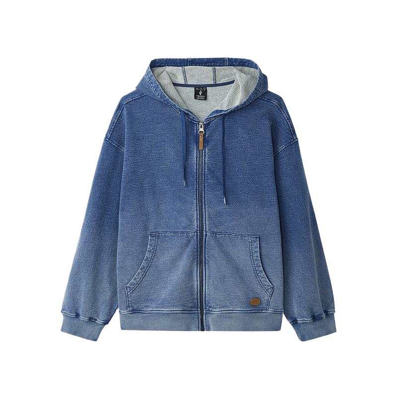 Skechers Jacket Unisex Denim Tie Dye Blue