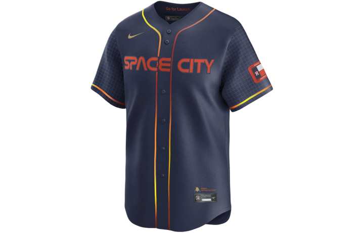 Nike Nike x MLB Kyle Tucker, Houston Astros Dri FIT Baseball Jacket Men's Marine Blue
