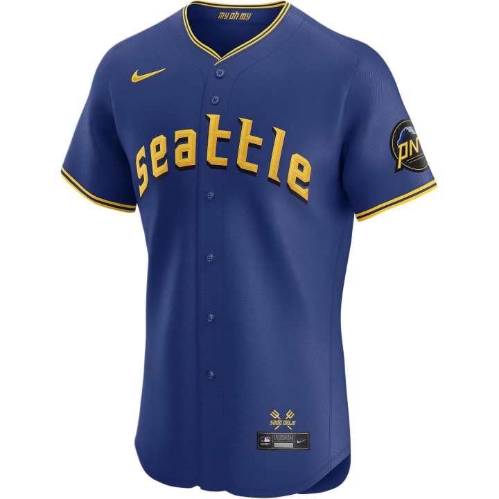 Nike Nike x MLB Dri FIT ADVSeattle Mariners FW24 Baseball Jacket Men's Blue