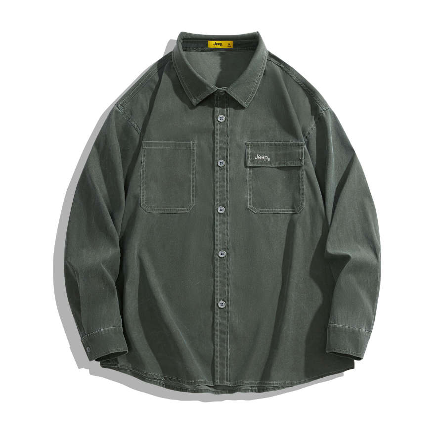 Jeep Jeep Shirts Unisex Lapel Moderate Workwear
