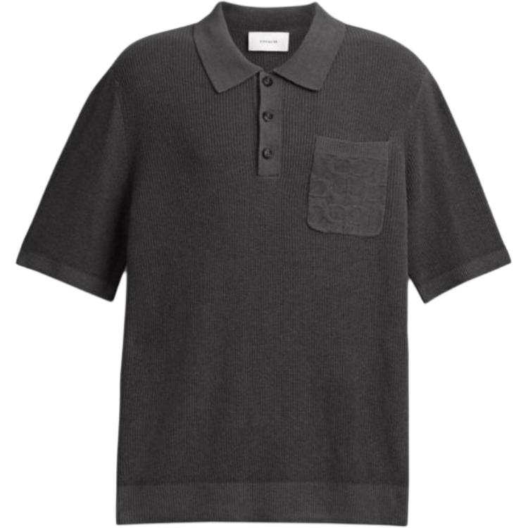 COACH COACH SS25 Polo Shirt Men's Black