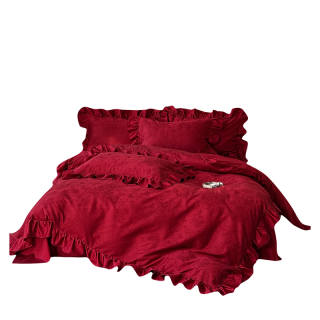 YALU Luxury 100S Xinjiang Long Staple Cotton French Jacquard Four Piece Set