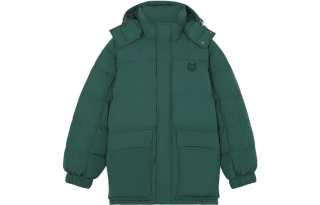 Maison Kitsune Fox Patch Hooded Padded Coat