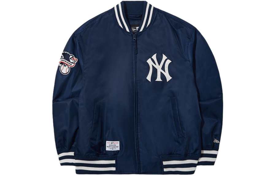 New Era Baseball Jacket Unisex Navy Blue