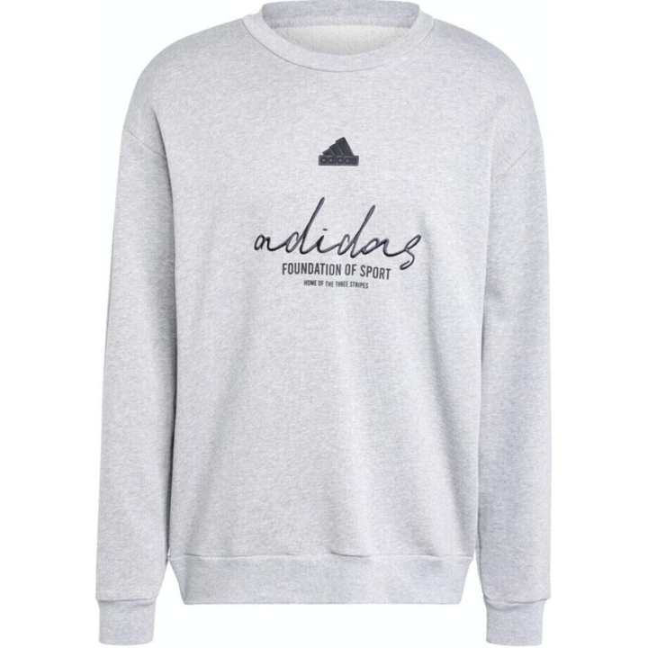 Adidas Adidas Clothing Sweatshirts Men's Gray Crew Neck Moderate
