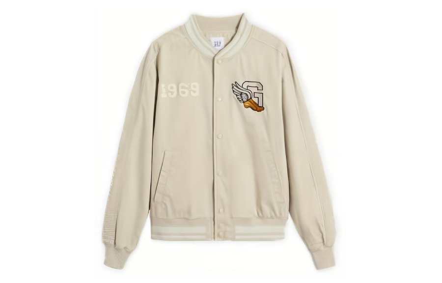 GAP Baseball Jerseys Unisex Baseball Collar Thickened Straight Fit