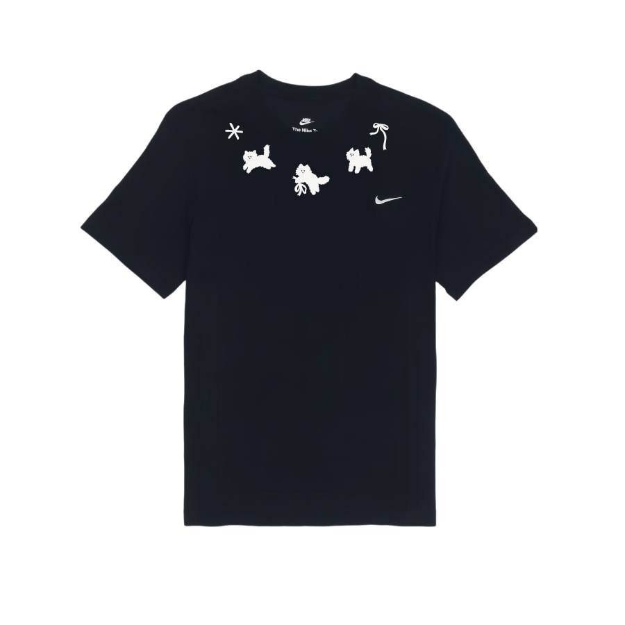 Nike Nike T Shirts Unisex Black Crew Neck Moderate Straight Fit