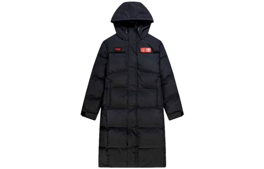 PEAK PEAK Down Jackets Men's Black Hooded Thickened Other