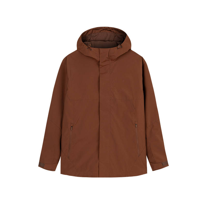 ANTA SUPERSTORE CHAOJIANTA Windproof And Water Repellent Windbreaker Jacket Men's Smoke Red Brown
