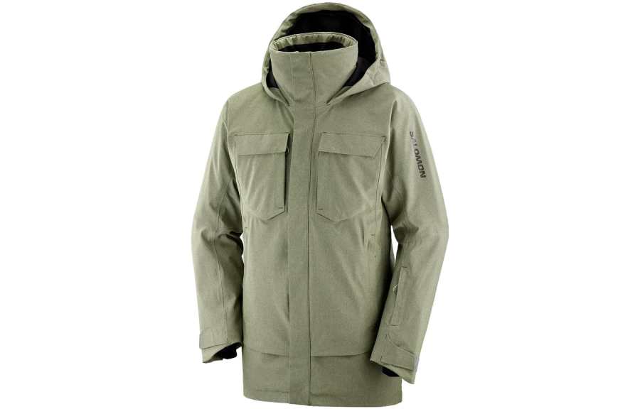 SALOMON STANCE Jackets & Coats Men's Gray Green