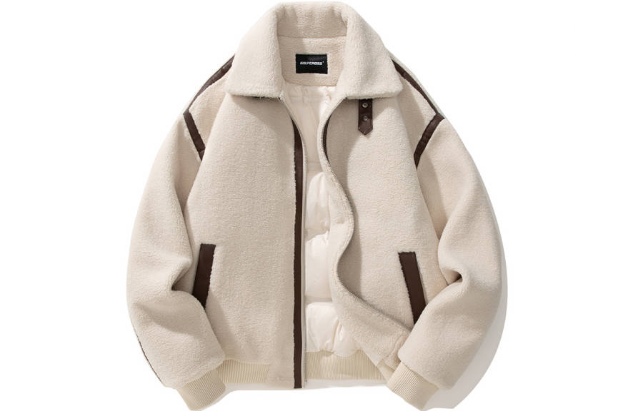 GOLFCROSS GOLFCROSS Down Jackets Unisex Lapel Fleece Lined Down Jacket