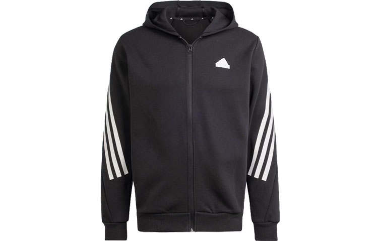 Adidas Adidas Future Icons Future Icons 3 Stripes Full Zip Hoodie Jackets & Coats Men's Black