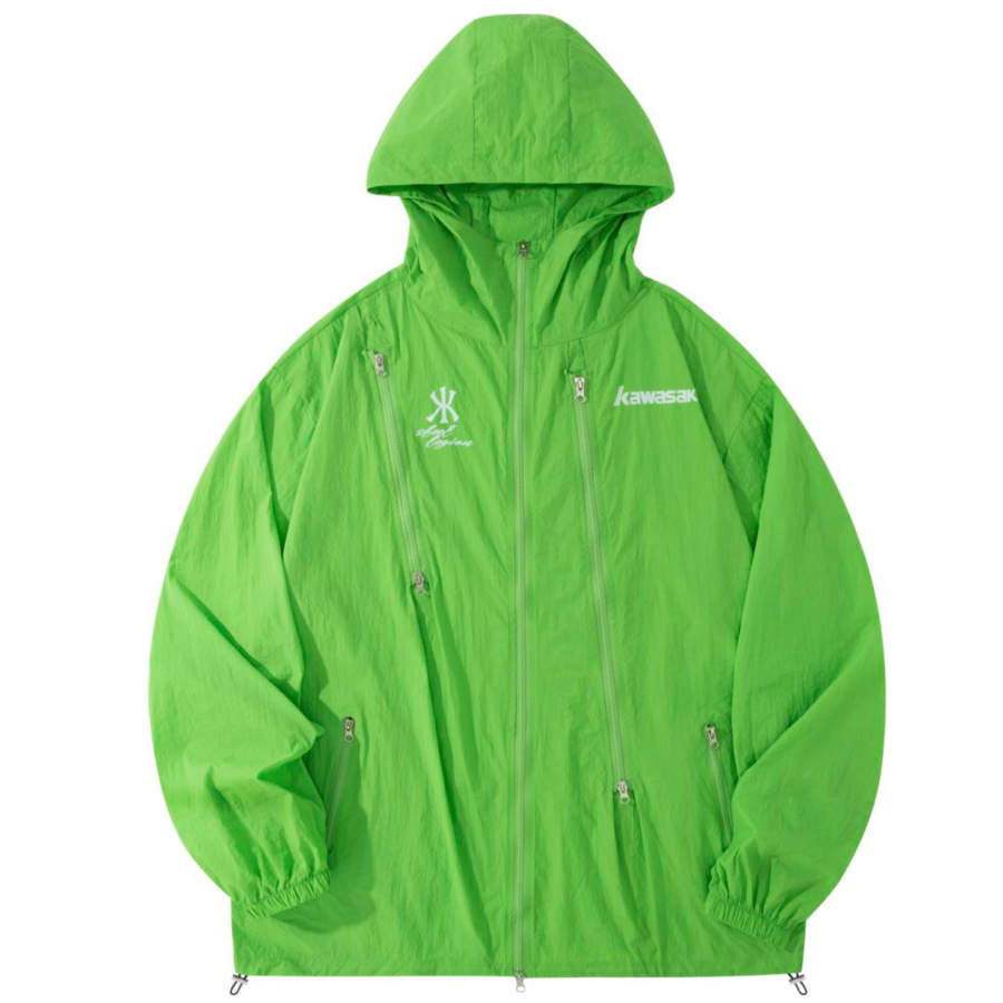 Kawasaki Breathable And Quick Dry Sun Protection Clothing Unisex White