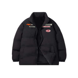 M&X MEDX Puffer Jackets Unisex Stand Collar Moderate Padded Puffer Jacket