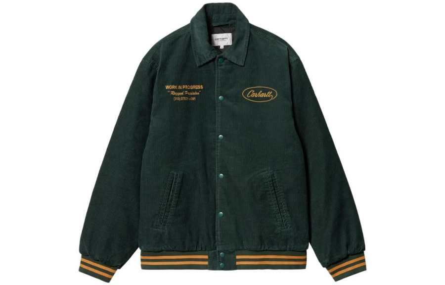 Carhartt WIP FW23 Letterman Jacket Unisex Explore Green