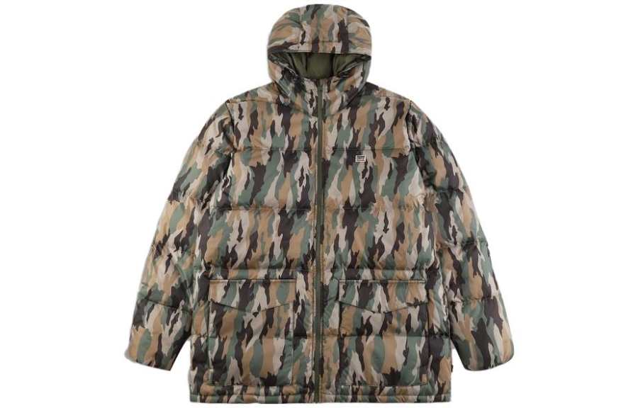 Levis Levis Down Jacket Men's Green Camouflage